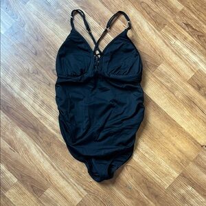 Black One-Piece maternity Swimsuit from A Pea in the Pod